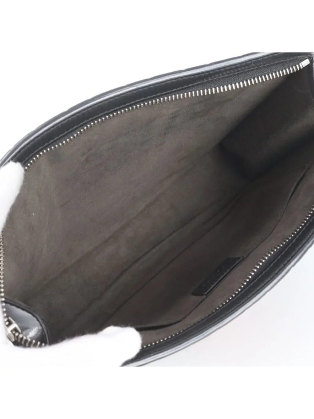 Gucci Guccissima Sherry Line Leather Clutch Pouch Business